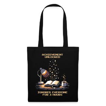 Achievement Unlocked | Reading Books Nerd - Tote Bag - black - Front