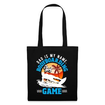 Surfeur Surfeur Bodyboarder - Sac en tissu - noir - Devant