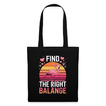 Trouvez la bonne couronne de flamant rose de la Balange - Sac en tissu - noir - Devant