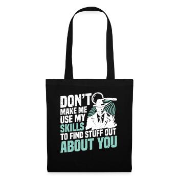  Observation Outfit for Private Investigator - Tote Bag - black - Front