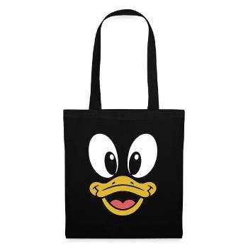 Canard | Déguisement de carnaval en costume de grand visage - Sac en tissu - noir - Devant