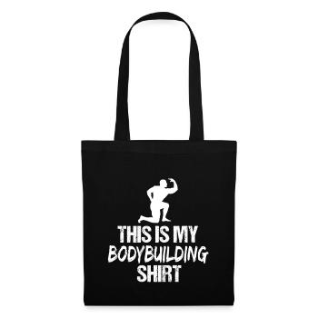 Das ist mein Bodybuilding-Shirt-Fitnessstudio-Design - Stoffbeutel - Schwarz - Vorne
