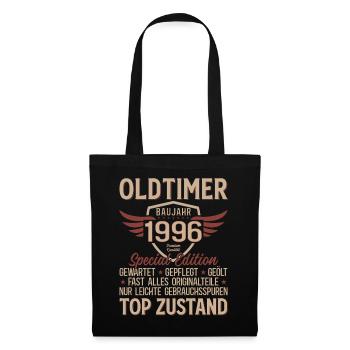 T-shirt du 30e anniversaire – Vintage 1996 Vintage Rétro - Sac en tissu - noir - Devant