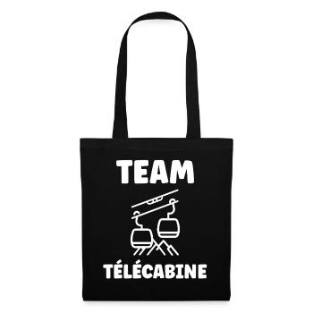 Team télécabine  - Sac en tissu - noir - Devant