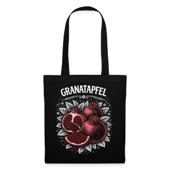 Pomegranate Contrast Print Red Berries - Tote Bag - black - Front