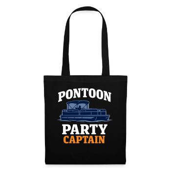 Pontoon Party Pontoon Crew Pontoon Boot - Stoffbeutel - Schwarz - Vorne