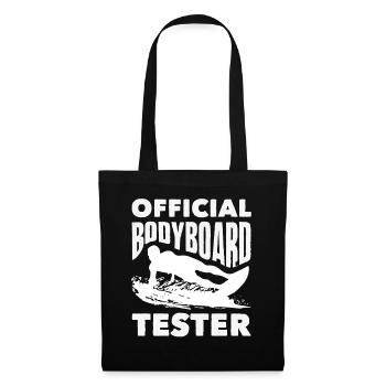 Surfeur Surfeur Bodyboarder - Sac en tissu - noir - Devant