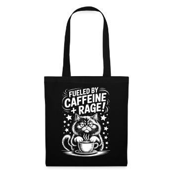 Dictons du café Caféine Cadeau drôle de café - Sac en tissu - noir - Devant