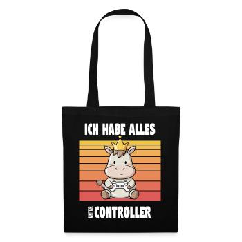 Conception d’animaux de jeu - Sac en tissu - noir - Devant