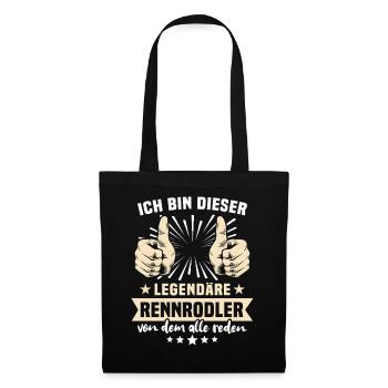 Dictons de luge - Sac en tissu - noir - Devant
