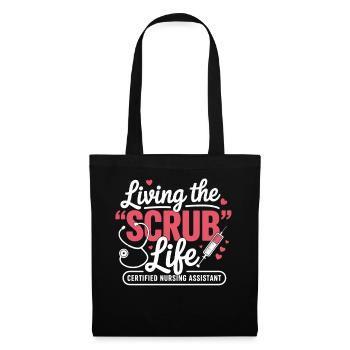 Living the Scrub Life - Tote Bag - black - Front