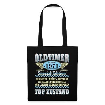 Cadeau d’anniversaire original de février 1971 - Sac en tissu - noir - Devant