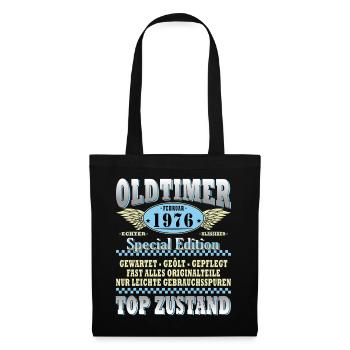 Vintage février Vintage 1976 50e anniversaire de l’homme - Sac en tissu - noir - Devant
