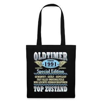 Cadeau d’anniversaire original de février 1991 - Sac en tissu - noir - Devant
