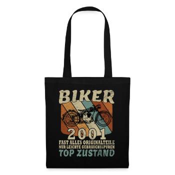25e anniversaire motard motard 2001 - Sac en tissu - noir - Devant