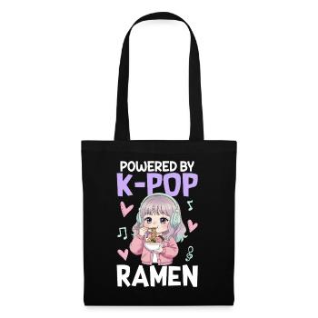 Powered By K-Pop Ramen - Tote Bag - black - Front