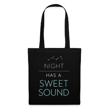 Navigation de nuit avec - Sac en tissu - noir - Devant