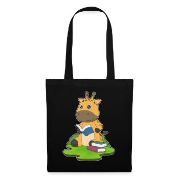 Livre des nerds de la girafe - Sac en tissu - noir - Devant
