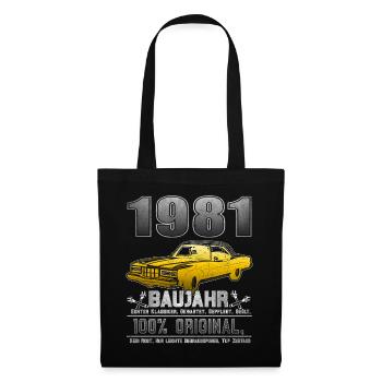 1981 Vintage Vintage Birthday Retro Gift - Tote Bag - black - Front