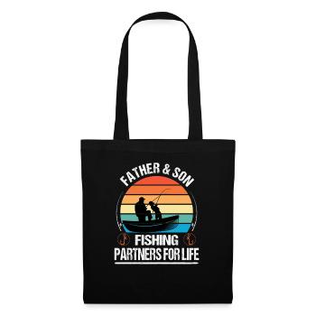 Father & Son Fishing Partners for Life Outfit - Tote Bag - black - Front