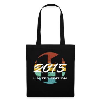 11. Geburtstag 2015 Jungen und Mädchen Geschenk - Stoffbeutel - Schwarz - Vorne