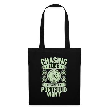 St Patricks Day Chasing Luck Because My Portfolio - Tote Bag - black - Front