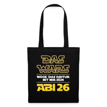 Les guerres | Abi 2026 - Abitur - Don - Sac en tissu - noir - Devant