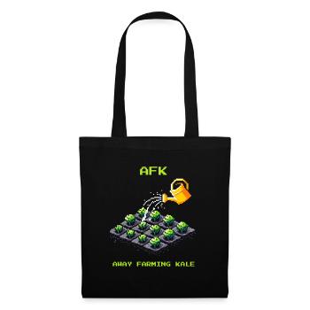 AFK avec le chou kale | Culture maraîchère et jardin - Sac en tissu - noir - Devant