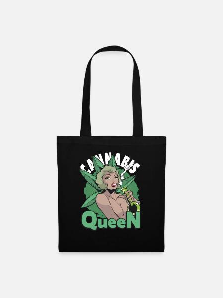 Cannabis Queen Outfit - Stoffbeutel - Schwarz