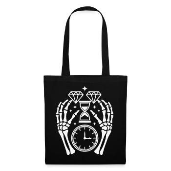 Time Diamonds and Skeleton Hands - Tote Bag - black - Front