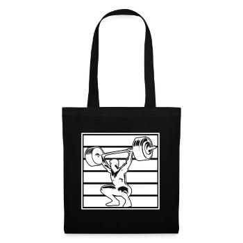 Powerlifting Bodybuilder Weightlifter Gym - Tote Bag - black - Front
