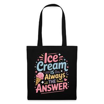 eiscreme Sprüche Eis Lustiges Kayak Geschenk - Tote Bag - black - Front