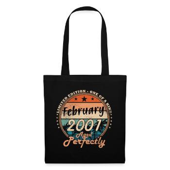 Vintage February 2001 Retro February 2001 Gift - Tote Bag - black - Front