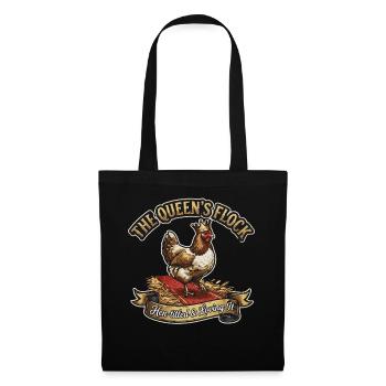 Le groupe de reines Poule Titrée et Adore Ça Hein - Sac en tissu - noir - Devant