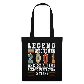 Février 2001 Jubilé 2001 Légendes Février - Sac en tissu - noir - Devant
