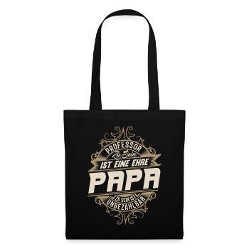 Professor Papa - Tote Bag - black - Front
