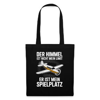  Der Himmel Ist Nicht Mein Limit Er Ist Mein - Stoffbeutel - Schwarz - Vorne