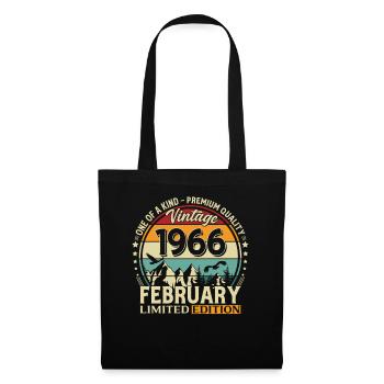 60-årsdag februari 1966 Vintage Vintage - Tygväska - svart - Fram