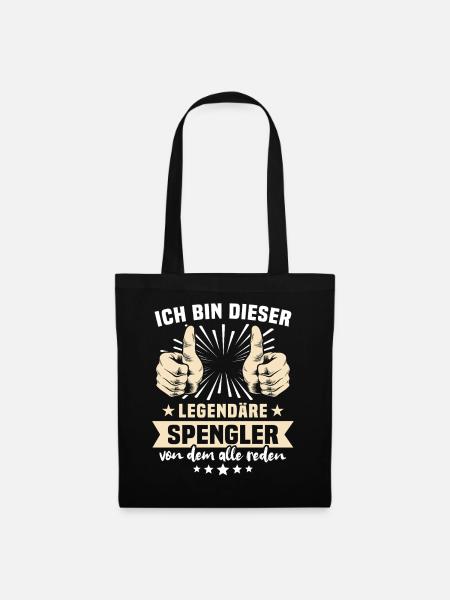 Spengler Sprüche - Stoffbeutel - Schwarz