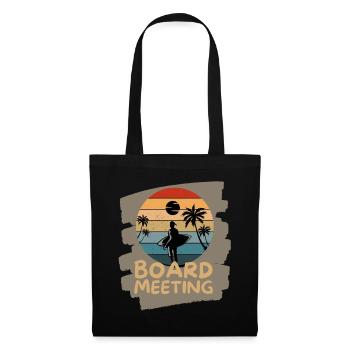 Surfing Board Meeting - Tote Bag - black - Front
