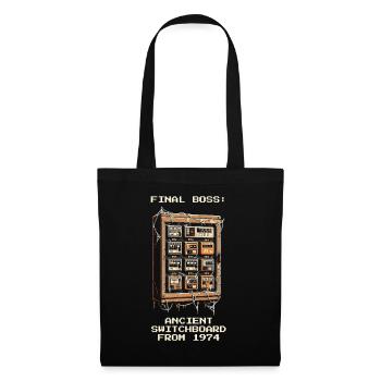 Endboss Control Cabinet 1974 | Retro Electrics - Tote Bag - black - Front