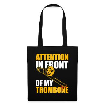 Attention Trombone Trombone Player Trombonist - Tote Bag - black - Front