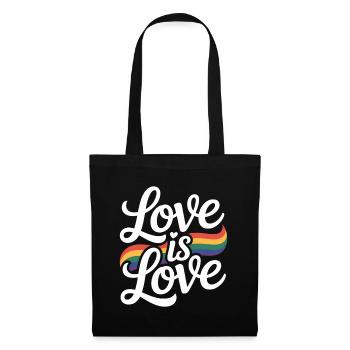 Love is Love Rainbow LGBTQ Pride - Tote Bag - black - Front