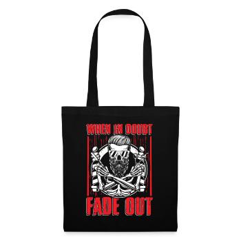 Skull Fade Out Graphic - Tote Bag - black - Front