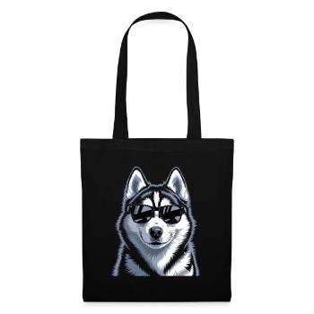 Husky - Stoffbeutel - Schwarz - Vorne