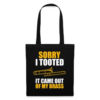 Désolé, j’ai fait un tonnerre de trombone, tromboniste, tromboniste - Sac en tissu - noir - Devant