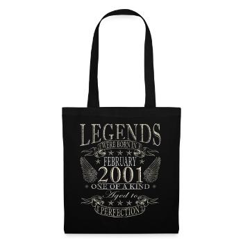 25e anniversaire février 2001 Millésime Millésime - Sac en tissu - noir - Devant