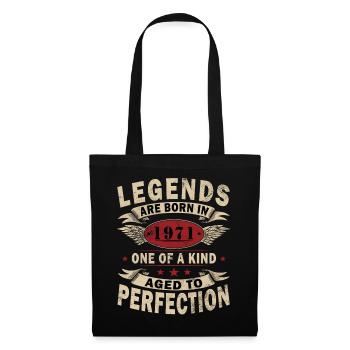 1971 Vintage Born Vintage 1971 Birthday 1971 - Tote Bag - black - Front