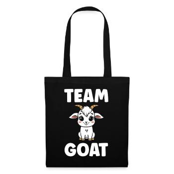 Team Goat Goat Cartoon - Tote Bag - black - Front