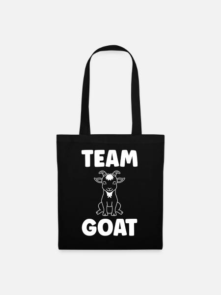 Team GOAT Chèvre Logo - Stoffbeutel - Schwarz